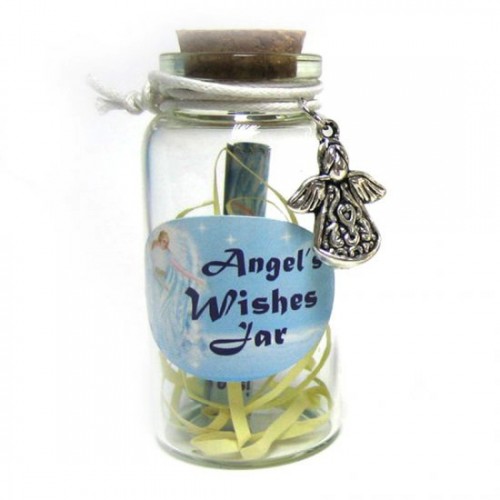 Angel Wishes Jar with Angel Trinket